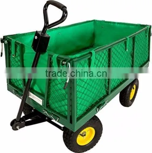 TC1846 garden trolley mesh cart utility wagon truck dump TC1846