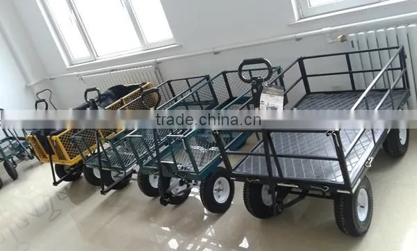 Four wheels heavy duty garden cart