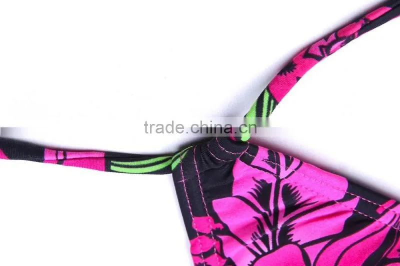2017 hot sex flower bikini