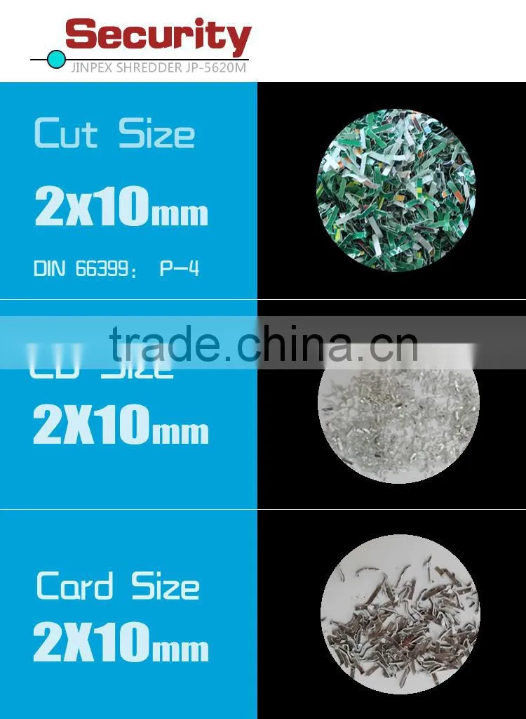 JP-5620M micro cut heavy duty industrial paper shredder A3 Paper entry