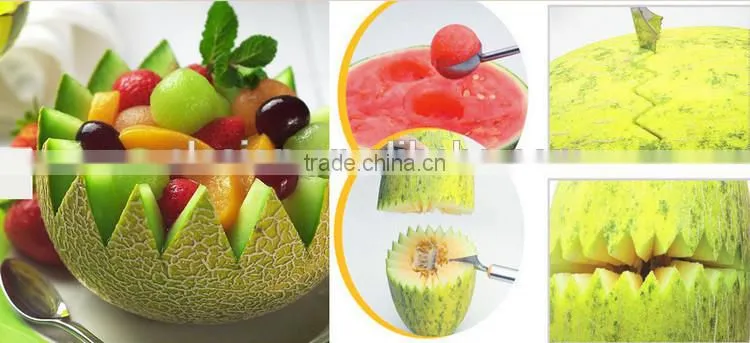 Multifunction Fruit Salad tool , Melon baller & Carving knife