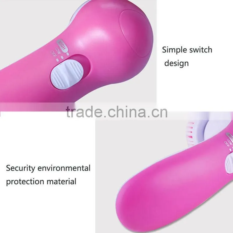 5 in1 Electric Cleaner Face Skin Care Beauty Facial Brush Massager Scrubber