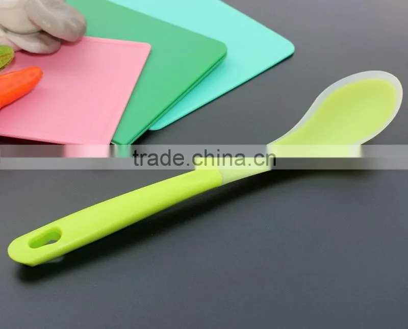 CK-3122 Food grade Heat resistant 6pcs untensil kitchen tool sets Silicone covered Nylon utensil cooking tool set with PP handle