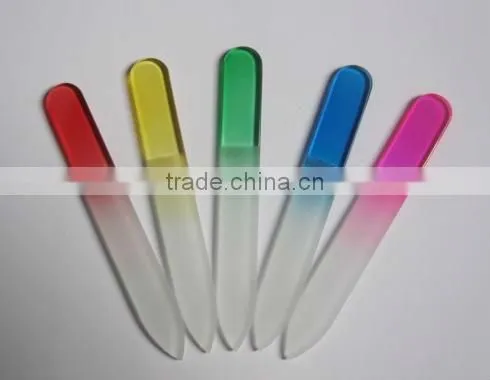 crystal glass nail file/diamond/professional glass nail file/plexiglass