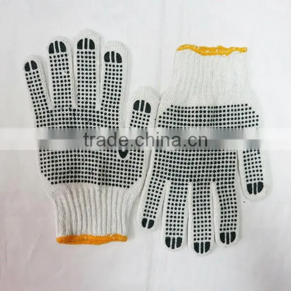 Safety Gloves Working With PVC Dots