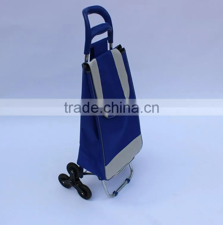 Hgh Quality 6 Wheels Climbing Stairs Folding Shopping Trolley Bag