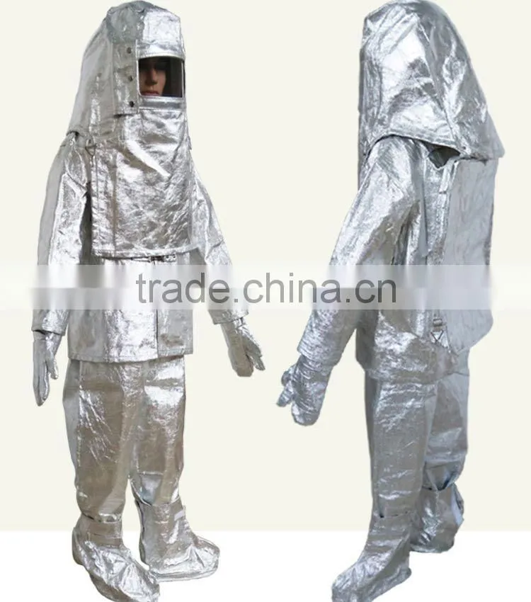 Heat resistant fire defense dress suit with Scba bags(Proof 1000 Degrees Celsius)