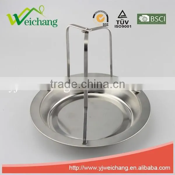 WCJ1087 Chicken Holder Rack Grill Stand for Roaster Silver