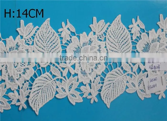 cheap trimming lace design embroidery sari border polyester lace trim