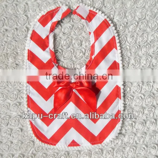 New style quatrefoil baby bibs with bow
