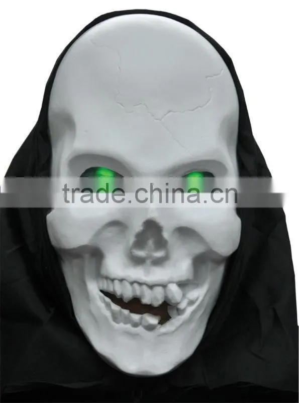 Adult White Hologram Skull Mask
