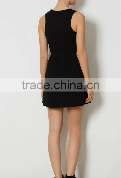 New Fashion Elegant Cotton and Spandex Prom Dress