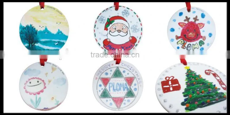 PAINT CERAMIC ROUND DECORATE ceramic ornaments wholesale
