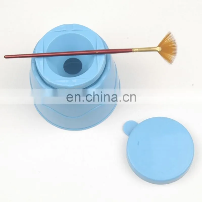Plastic Cup Brush Washer with Cover, dia.12cm x height 10.5cm