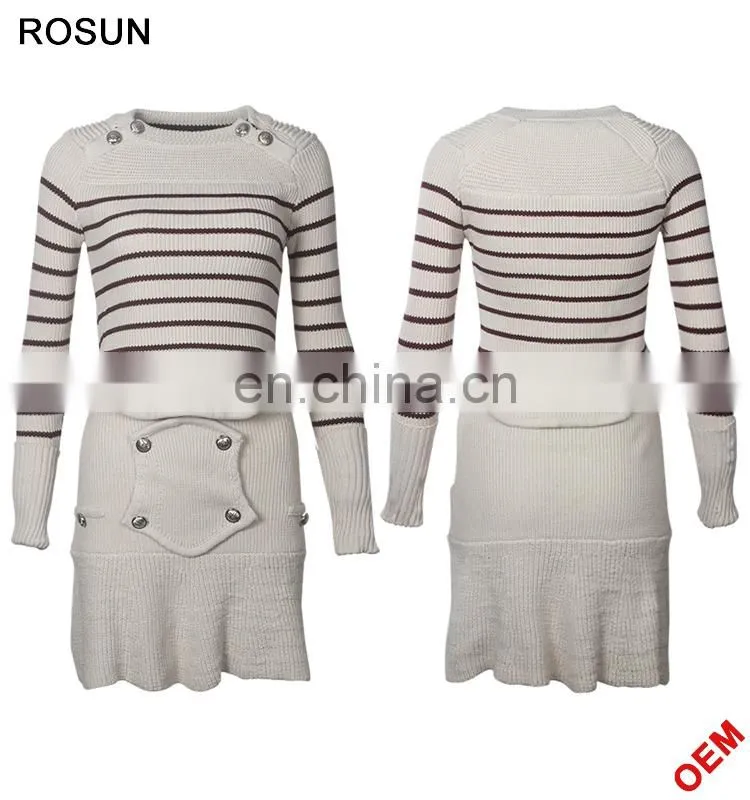 Ladies European Designs Knit Church Dress Suits