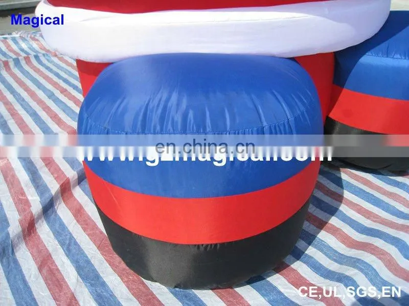 big size greeting inflatable santa ornament