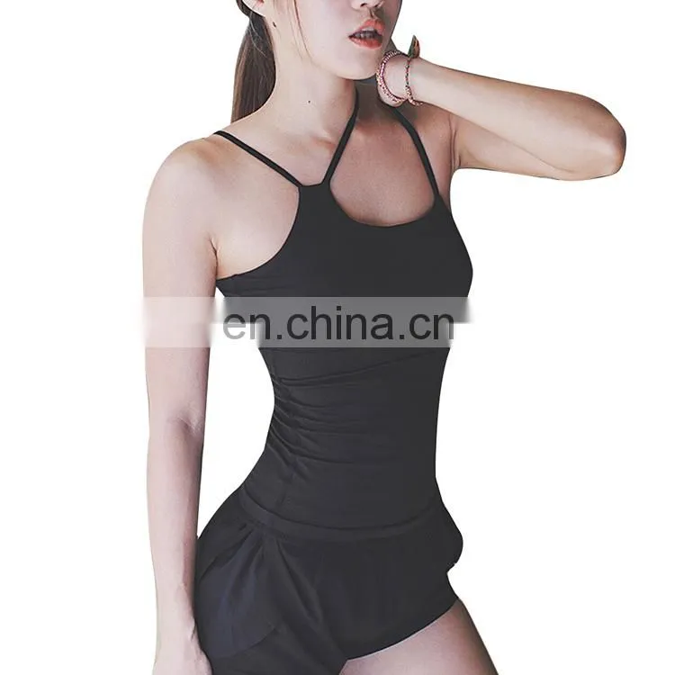 No Moq Wholesale Women Running White Backless Gym Tank Top Blank