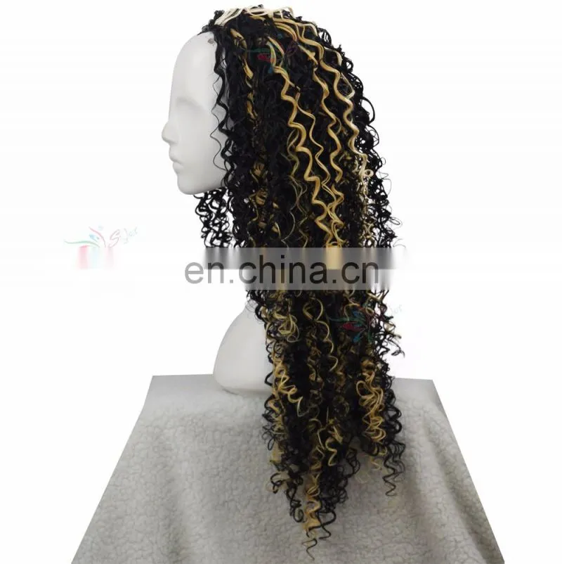 Styler Brand long black curly online store hot selling and top quality virgin hair cosplay afro wig
