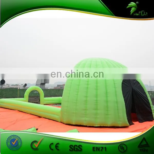 Green Inflatable Stage with Movie Screen Inflatable Customized Screen