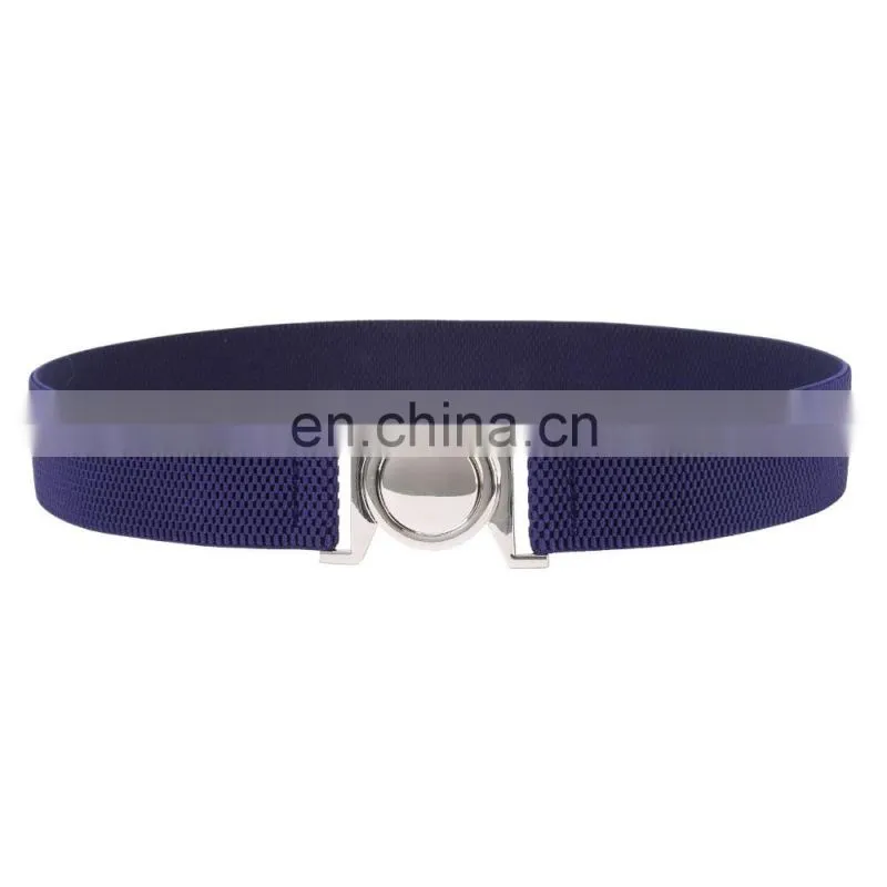 Grace Karin Women Ladies Girls Metal 1.5" Stretchy Elastic Waist Belt Waistband CL010486