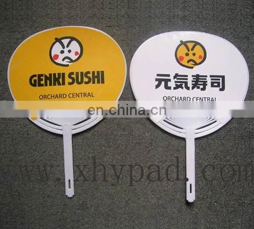 japanese custom plastic round fan