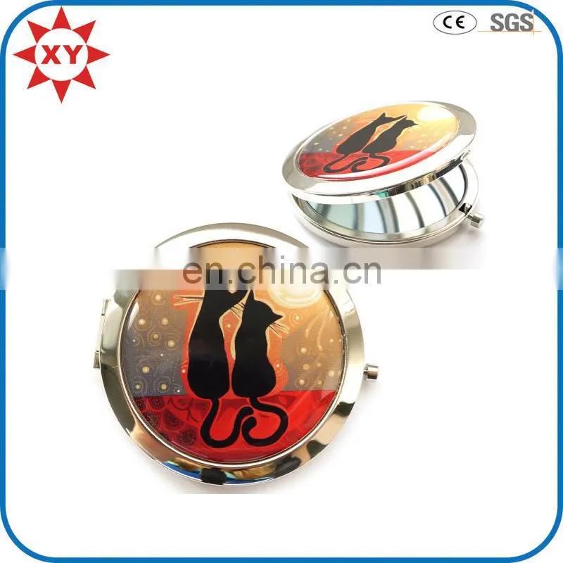 Custom bling rhinestone folding make-up mirror for gifts set