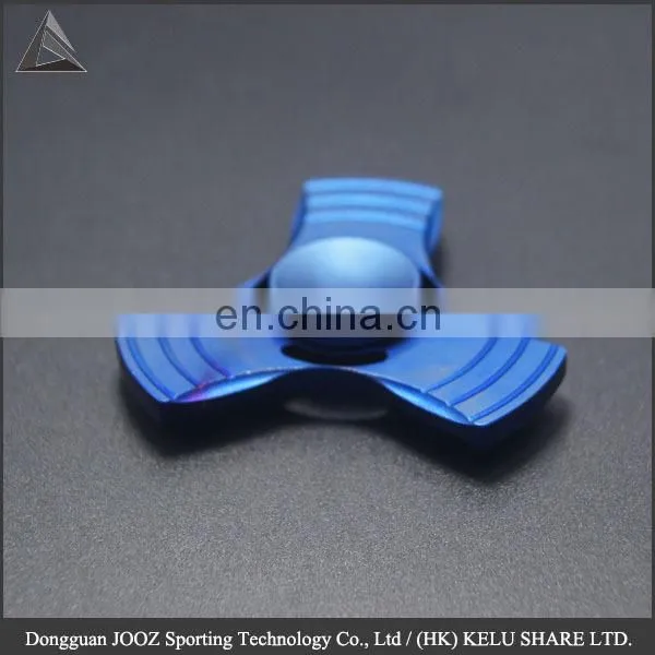 Sparkling colorful metal LED effect finger toy spinning top