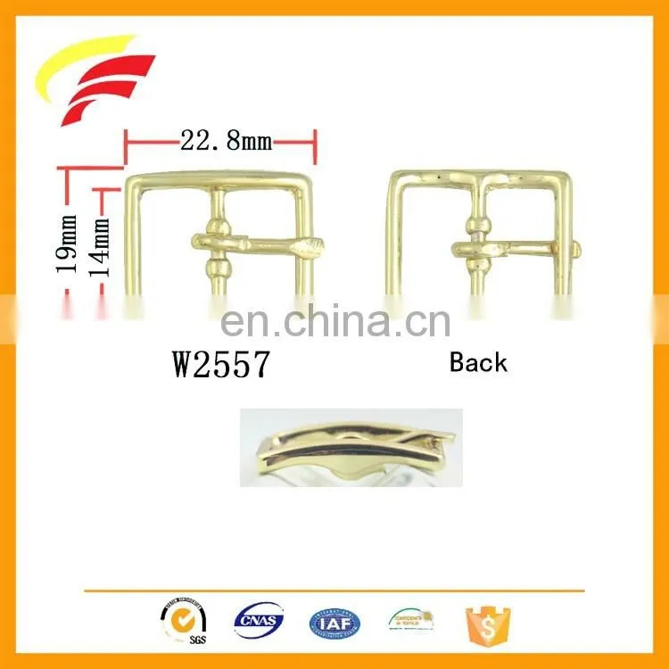 zinc alloy metal tri-glide adjustable strap pin buckle for bag