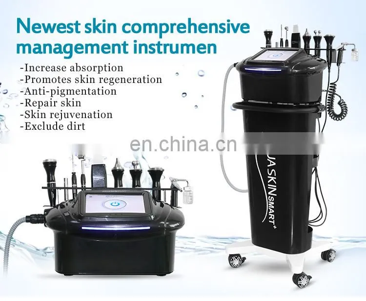 9 in 1 Multifunctional diamond microdermabrasion aqua peel machine RF Lifting skin rejuvenation skin lightening