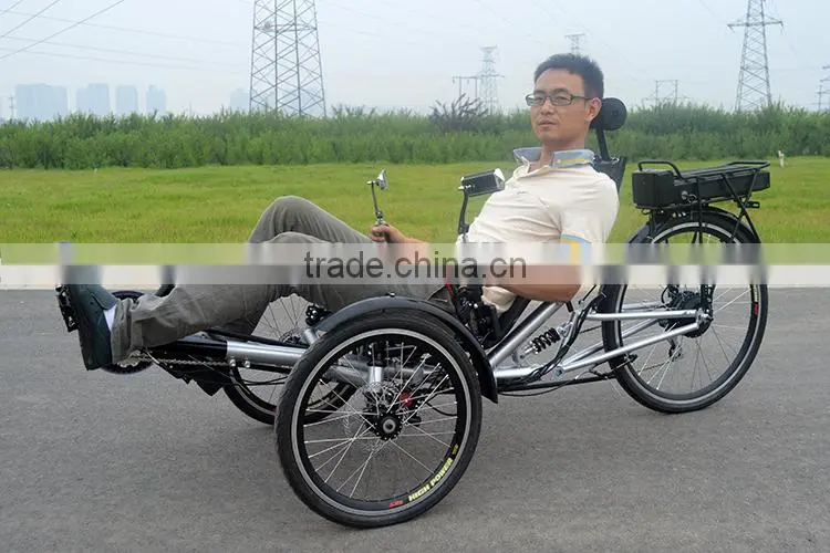 Single Person 3 Wheel Electric Recumbent Tricycle