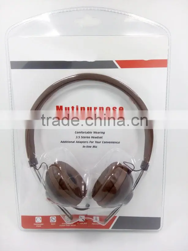 china wholesale candy color stereo wired headphone price
