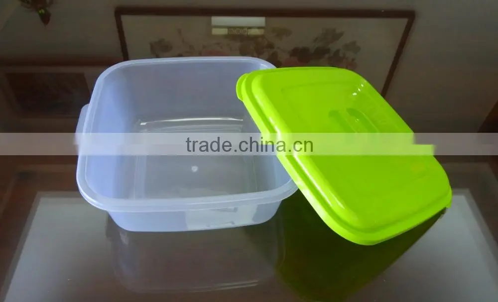 4L plastic food container, salad bowl, salad container with lid