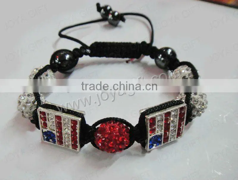 DIY shamballa bracelets, square beads shamballa bracelet