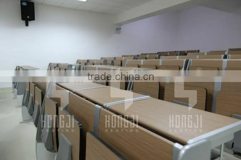 Aluminium alloy leg patented folding school desks and chairs for university TC-982-E