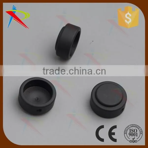 Save space matt black curtain rod end finials