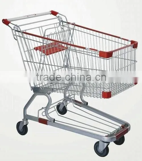 Japan style double layer basket shopping trolleys