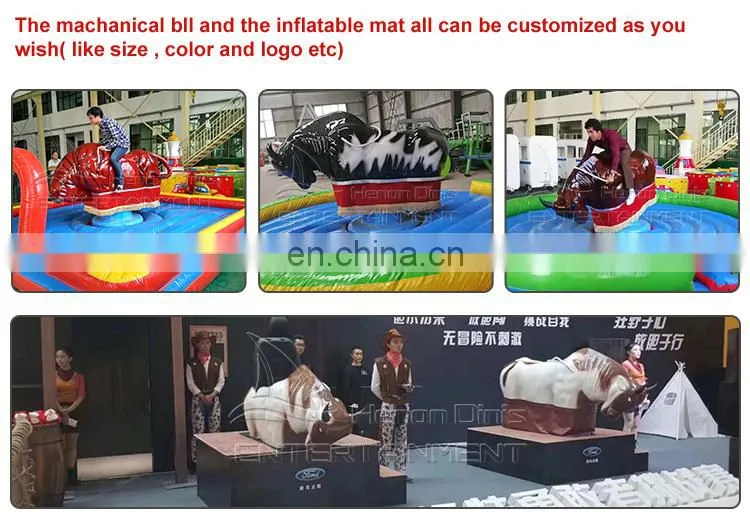 Fun fair rides adult outdoor games fiberglass mechanical rodeo bull ride for sale