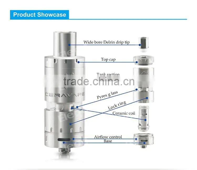 CERAVAPE Cerabis Tank with CERAMIC coil, CERAVAPE Cerabis Tank