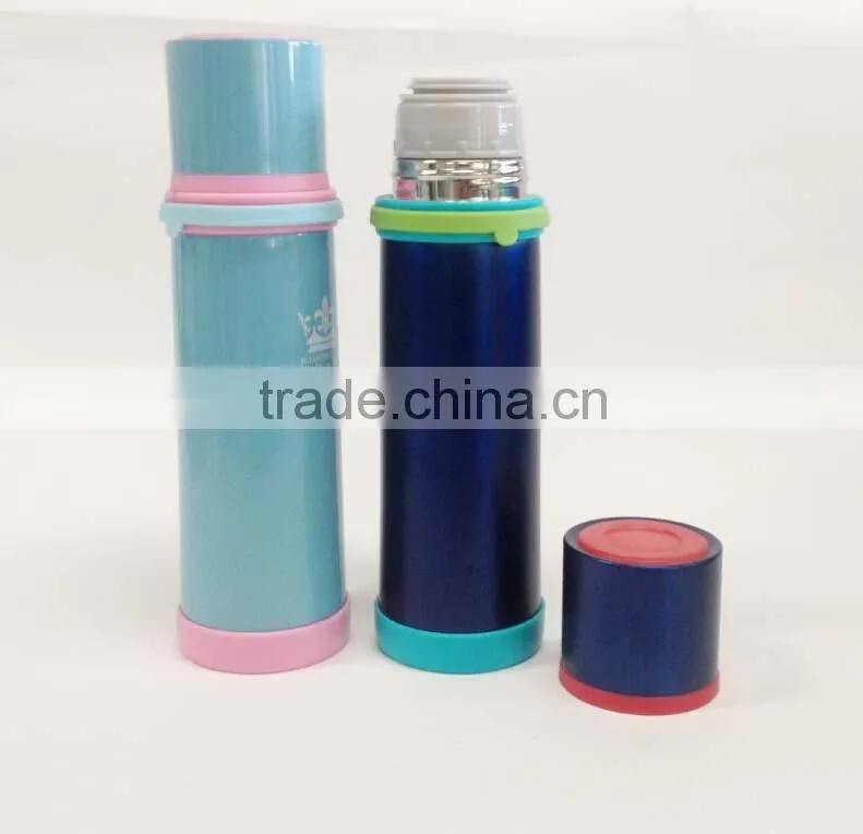 Double wall stainless steel vacuum thermos flask