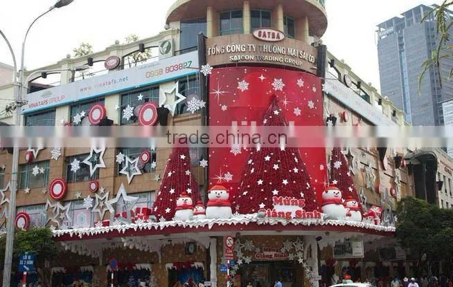 mall christmas festival LED light wall Decorations
