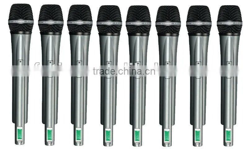 OK-8 UHF/PLL 8 Channel wirelesss microphone