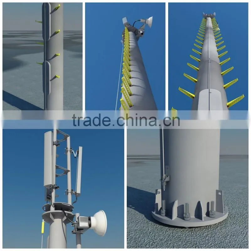 four legged lattice angle steel microwave communication tower made in china