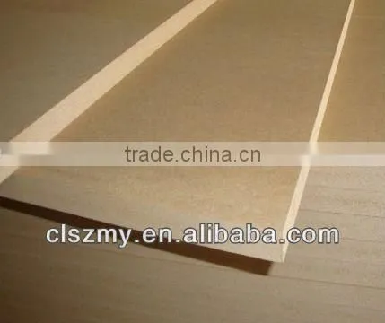 standard size raw/melamine mdf board
