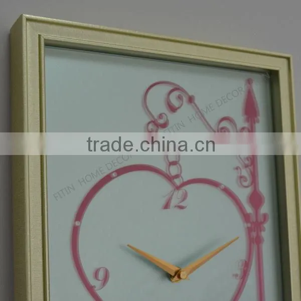 home decor table clock wooden framed clock