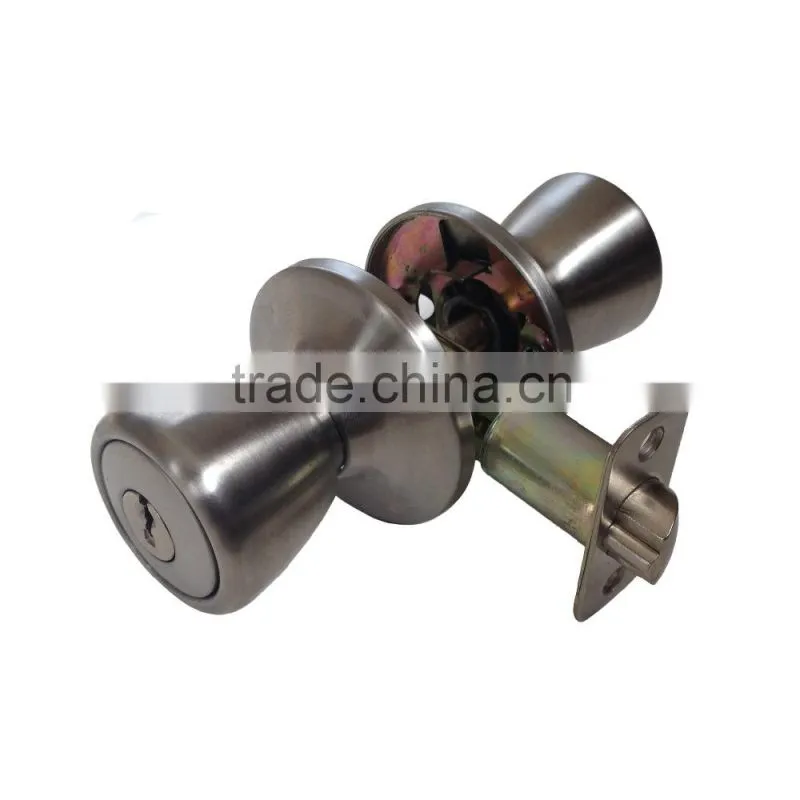 Tubular knob door lock