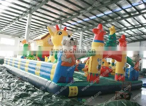 Weini castle 11x7m bouncer game inflatable playground game
