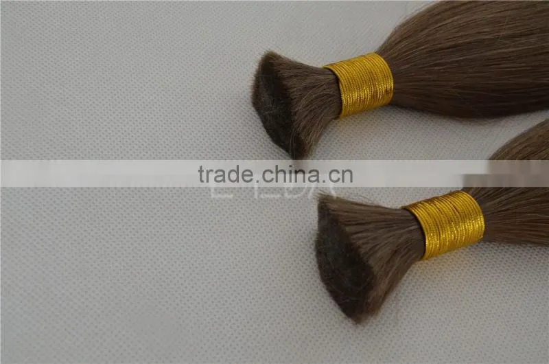 Russian human hair braiding hair bulk no weft for wig making
