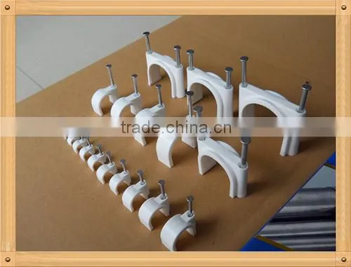 yueqing wholesale PE material plastic nail cable clips