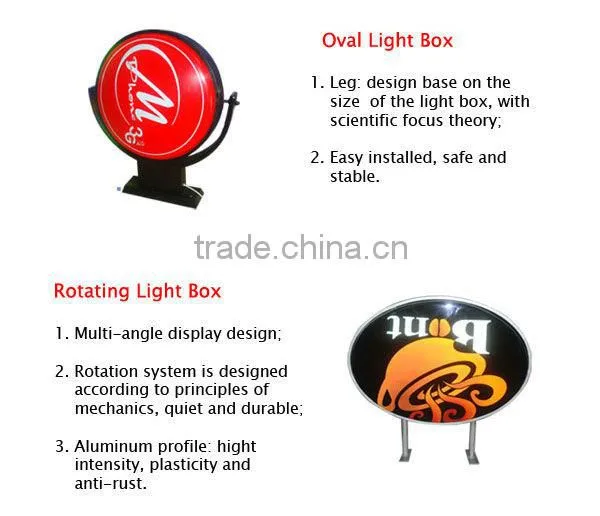 Double Side Outdoor Street Light Pole light box