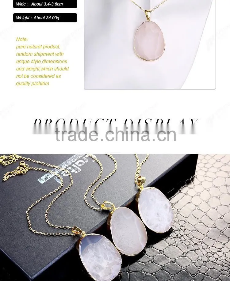Popular elegant white natural stone wholesale fashion jewelry
